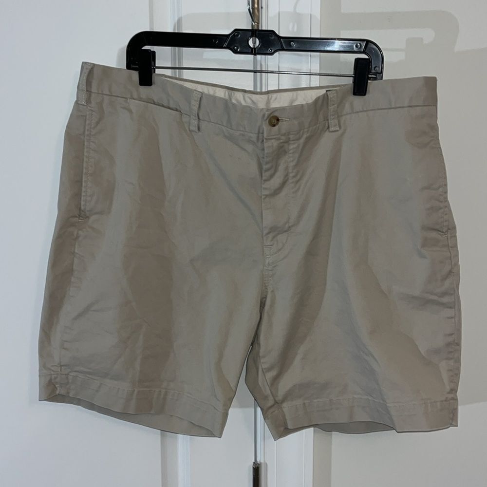 Polo by Ralph Lauren Flat front 5 pocket Chino Golf Walking Shorts 40 Tan Beige